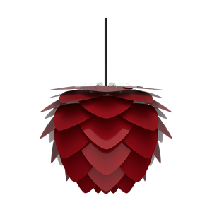 Umage Aluvia Mini hanglamp ruby red - met koordset zwart - Ø 40 cm