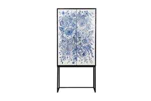 Really Nice Things Buffetkast Miquel Blue Flowers | 