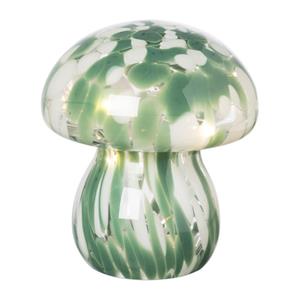 Xenos Tafellamp paddenstoel - groen - ø13x15 cm