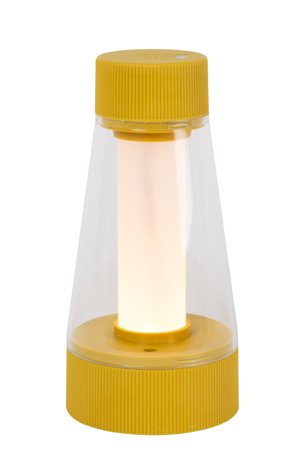 Lucide LORALI - Tafellamp - LED Dimb. - IP44 - 3 StepDim - Okergeel