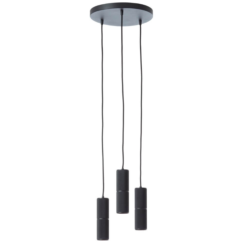 Brilliant 3-lichts hanglamp Marty Ø 30cm zwart G80051/76