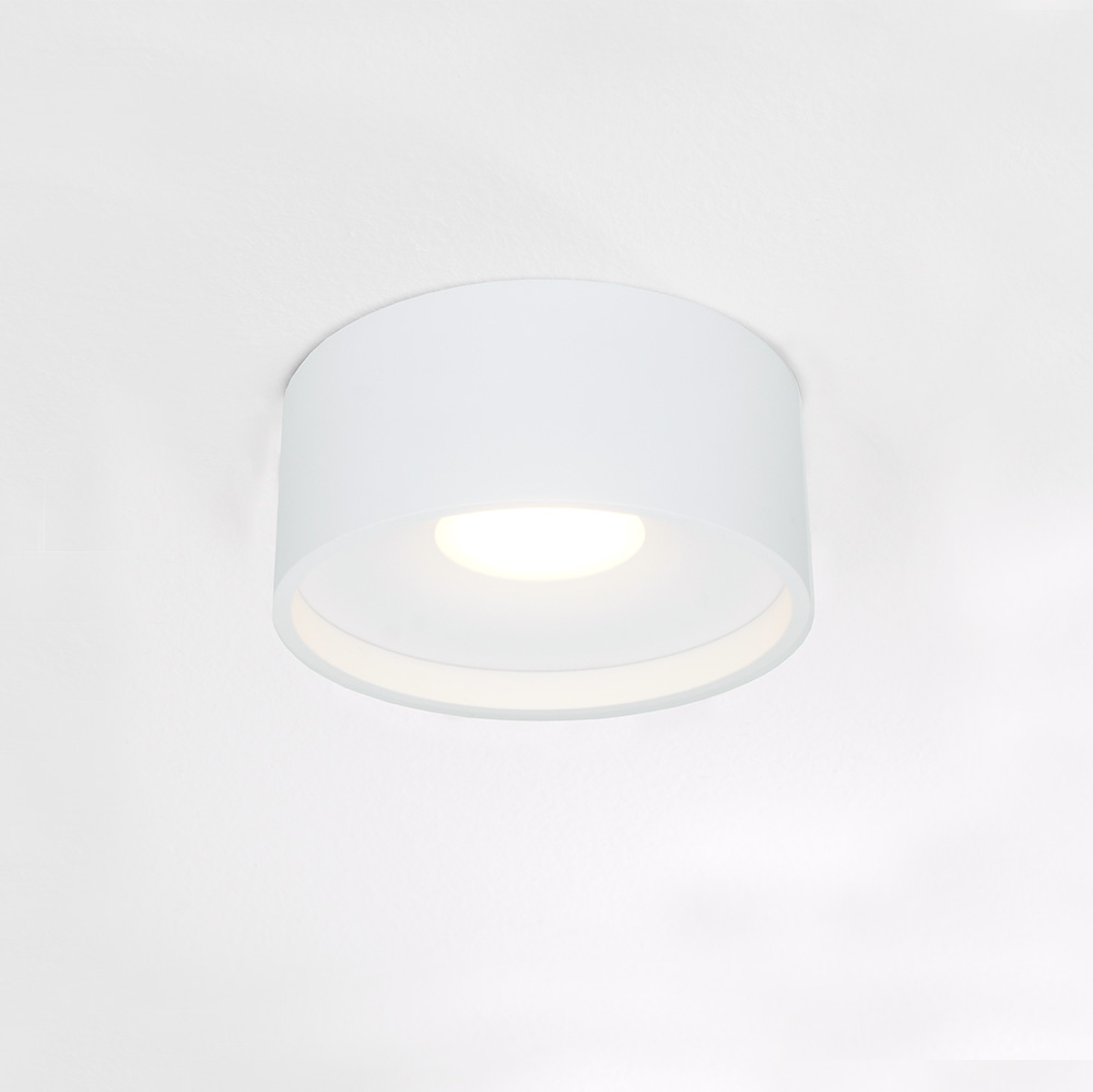 Artdelight Plafondlamp Oran Ø 12 cm wit