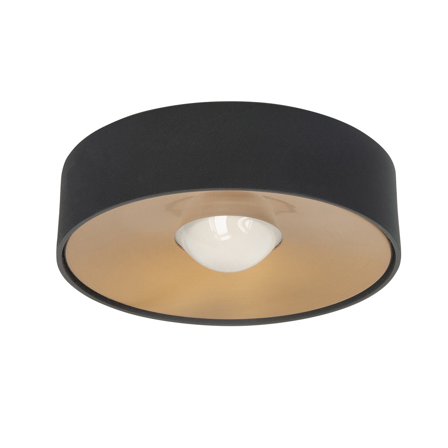 Highlight Plafondlamp Bright Ø 15 cm zwart goud