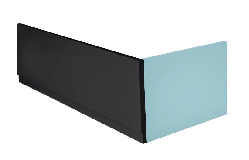 Polysan Couvert voorpaneel links mat zwart 170x52cm
