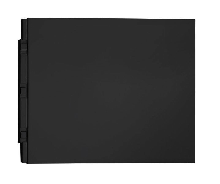 Polysan Plain bad zijpaneel mat zwart 70x59cm
