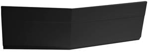 Polysan Tigra badpaneel links mat zwart 170x55cm