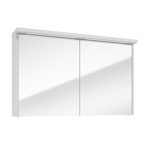 Fontana Grado spiegelkast met verlichting 100cm 2 deuren wit mat