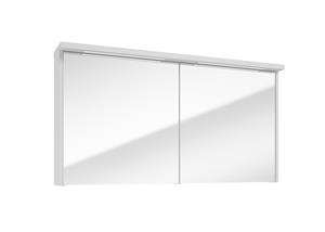 Fontana Grado spiegelkast met verlichting 117cm 2 deuren wit mat