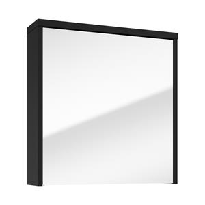 Fontana Basic spiegelkast 60cm met 1 deur zwart mat