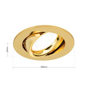 Orion Einbauspot Choice, Aluminium, schwenkbar, gold