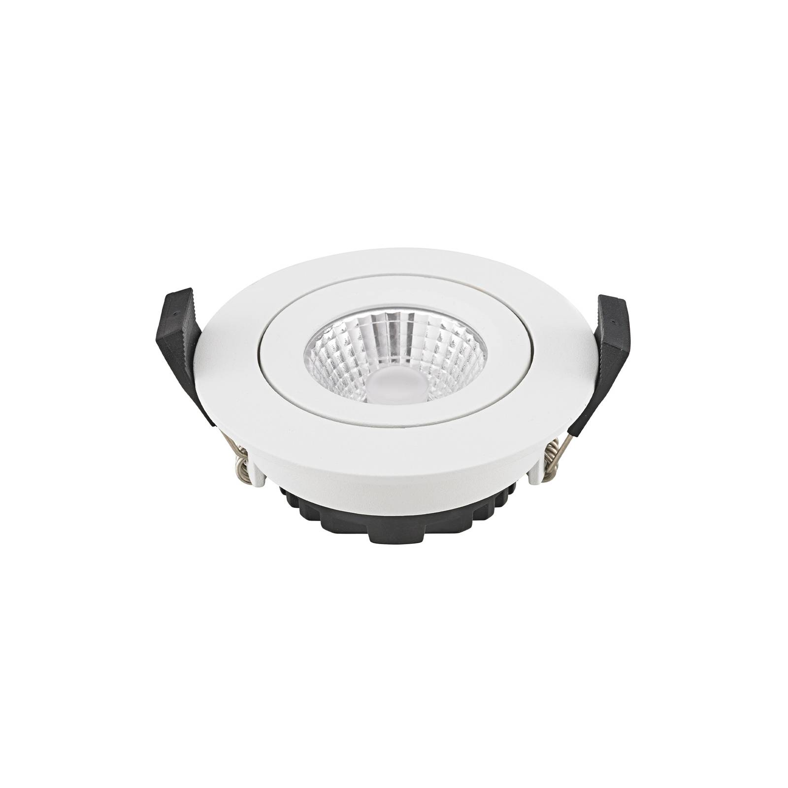 Sigor LED-Deckeneinbauspot Diled, Ø 8,5 cm, 6 W, Dim-To-Warm, weiß