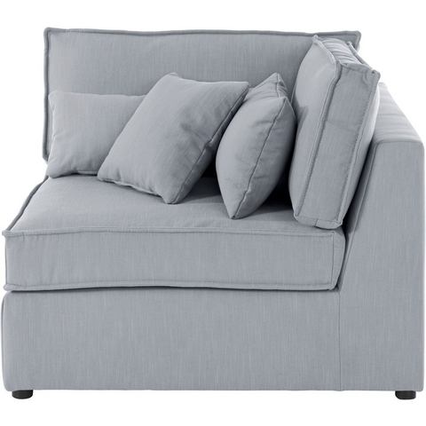 RAUM.ID Sofa-Eckelement "Florid", Teil eines Modulsofas, fester Sitzkomfort, auch in Cord