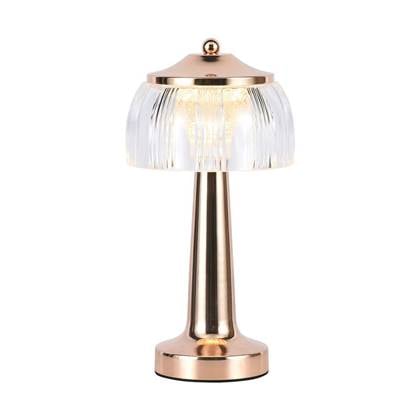 V-tac - Gold Rechargeable Table Lamps - French - IP20 - 1W - 55 Lumen - 3IN1 - Frans Goud