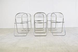 Whoppah Mid Century folding chairs Chrome - Tweedehands