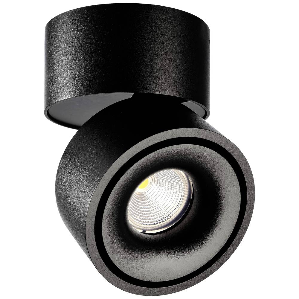 Deko Light Uni II Plafondopbouwarmatuur LED LED vast ingebouwd 12 W Energielabel: G (A - G) Warmwit Diepzwart (RAL 9005)