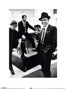 Pyramid Kunstdruk Time Life Dean Martin Sammy Davis Jr. and Frank Sinatra 30x40cm