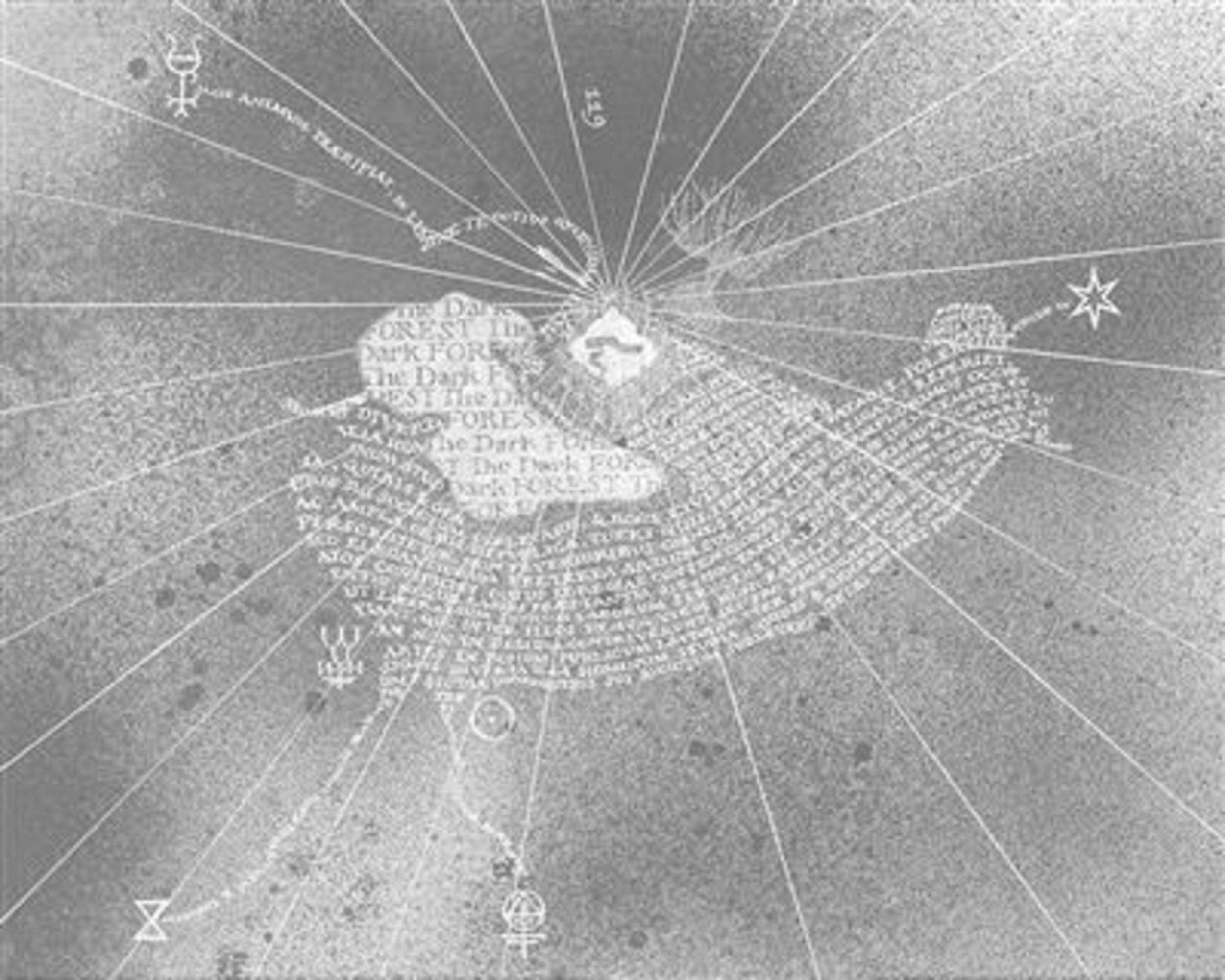 Pyramid Kunstdruk Harry Potter Marauders Map inky 40x50cm