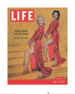 Pyramid Kunstdruk Time Life Life Cover Monroe & Russell 40x50cm