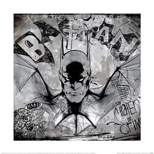 Pyramid Kunstdruk WB100 Batman Hater of Crime 40x40cm