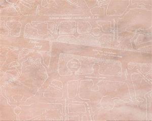 Pyramid Kunstdruk Harry Potter Marauders Map Marble 40x50cm