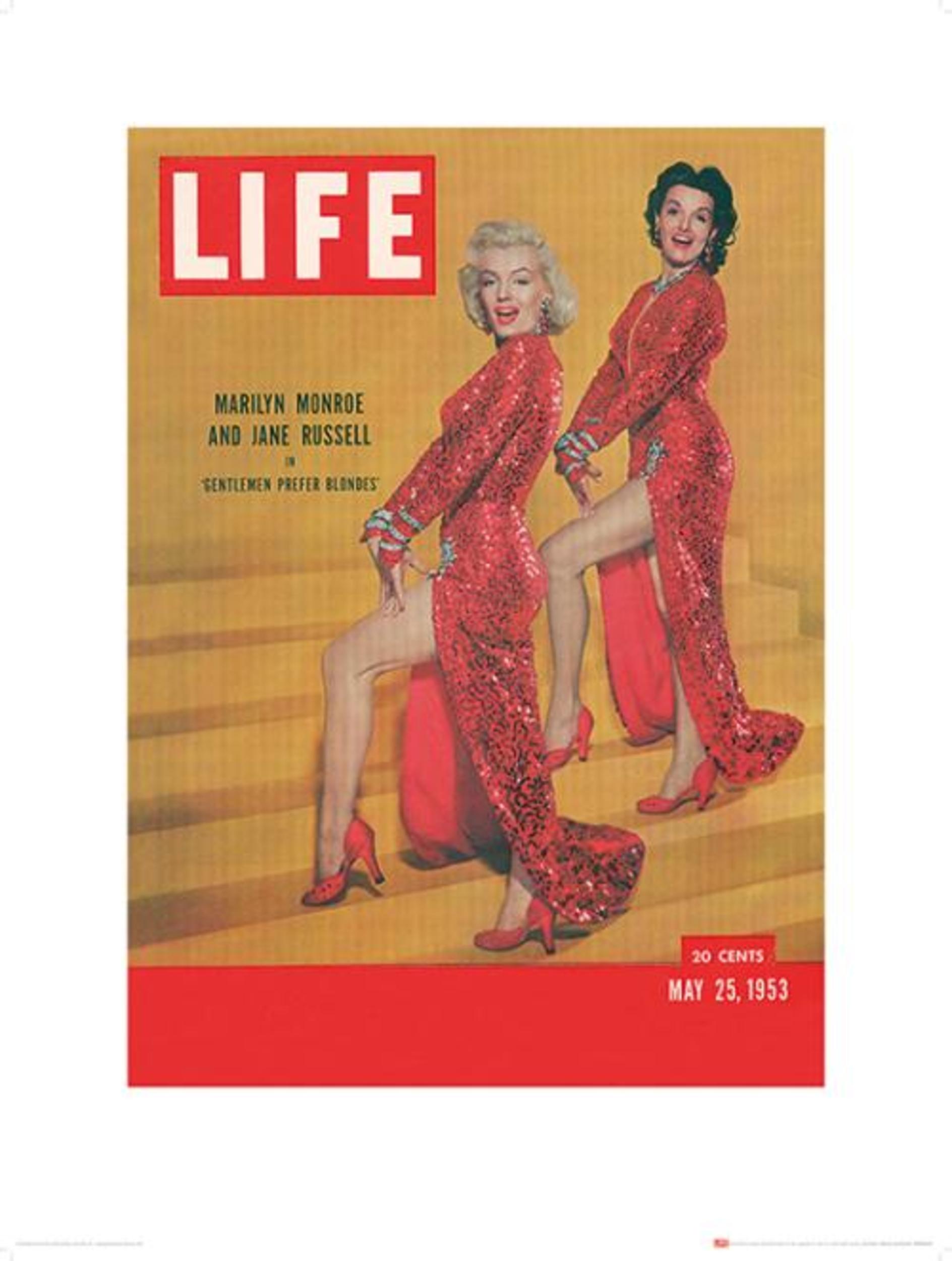 Pyramid Kunstdruk Time Life Life Cover Monroe & Russell 60x80cm