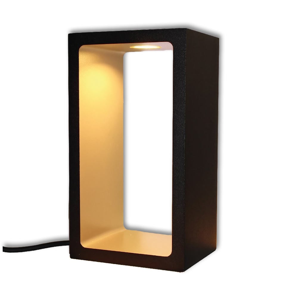 Artdelight Tafellamp Corridor H 18 cm B 10 cm zwart-mat goud