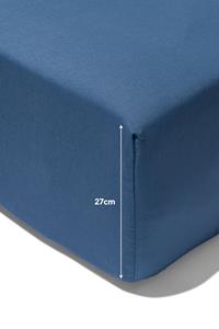 HEMA Boxspring Hoeslaken Zacht Katoen 90x200 Blauw (blauw)