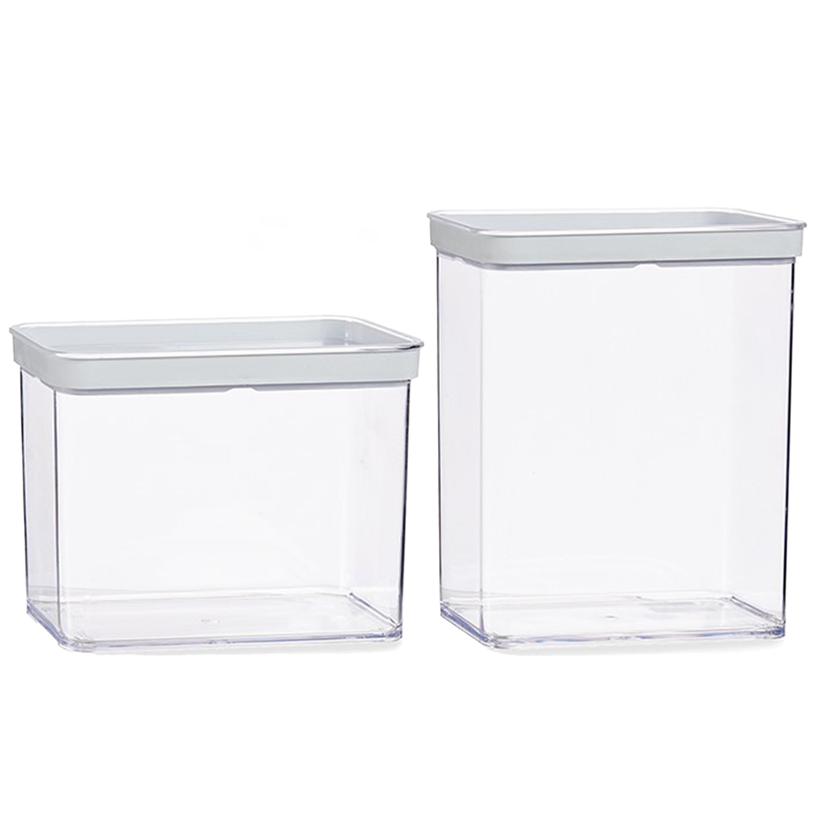 Gondol Plastics 5x stuks keuken voorraad potten/bakjes set met deksel 2.2 en 3.3 liter -