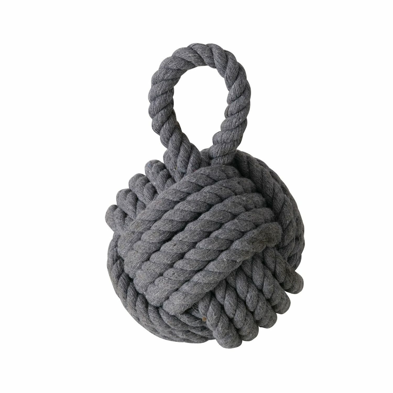 Boltze Deurstopper Knoop - 1.2 Kilo - Grijsa - Jute - 23 X 15 Cm