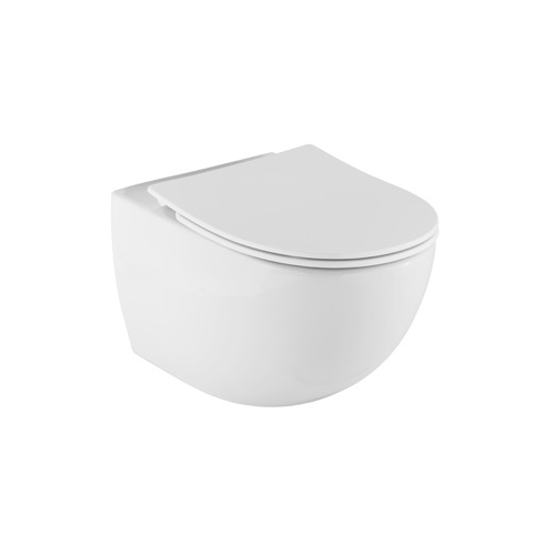 Plieger Zano By Pressalit Slim toiletzitting met deksel, softclose en lift-off 36 x 40 cm, wit