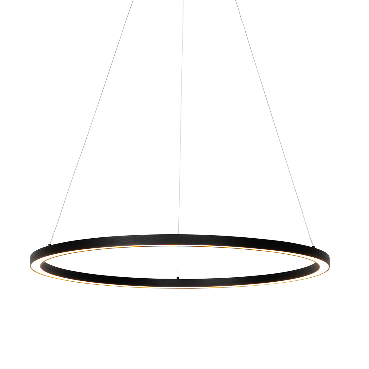 QAZQA Professional Hanglamp zwart 80 cm incl. LED 3-staps dimbaar - Girello
