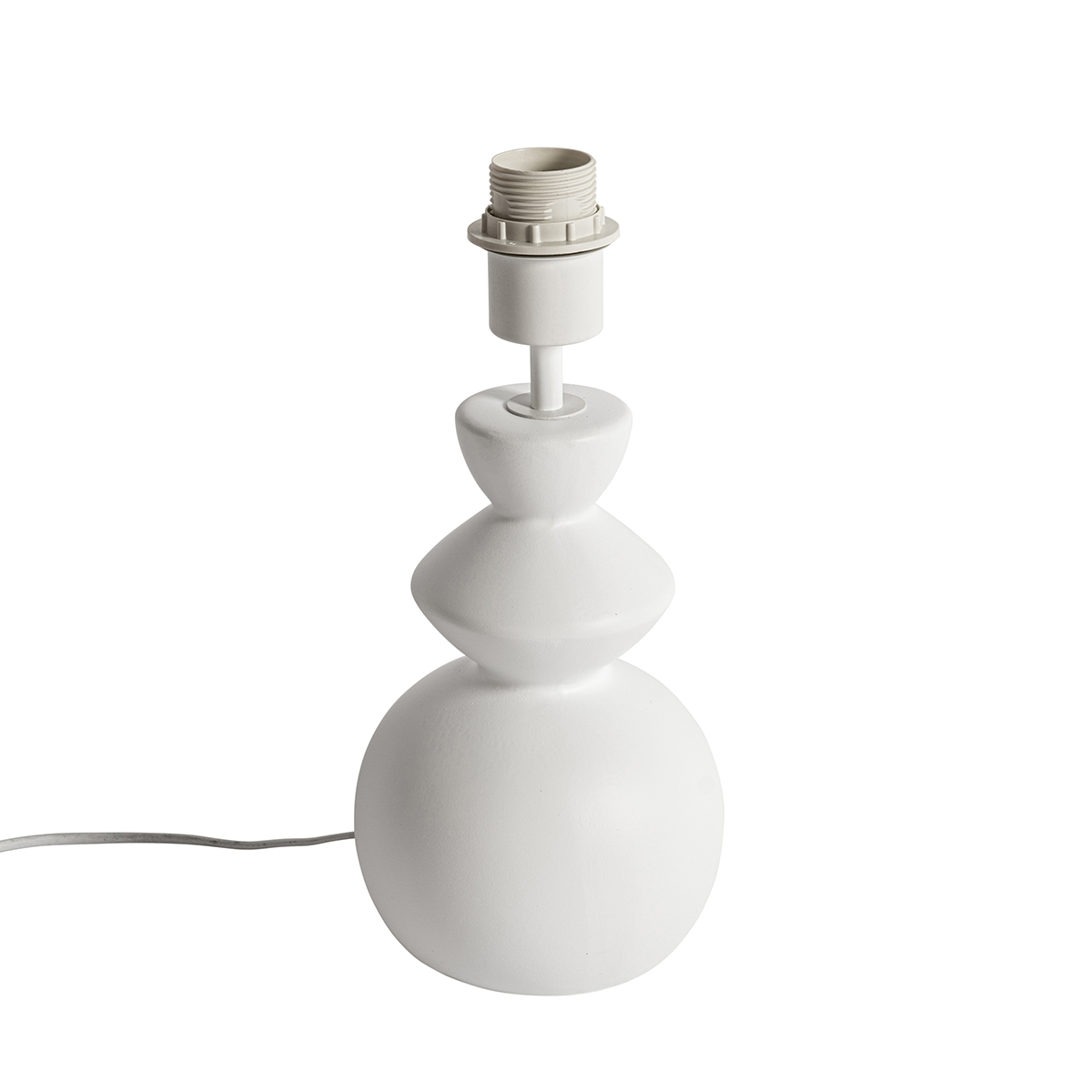 qazqa Design-Tischlampe aus weißer Keramik 15 cm ohne Schirm – Alisia - Weiß