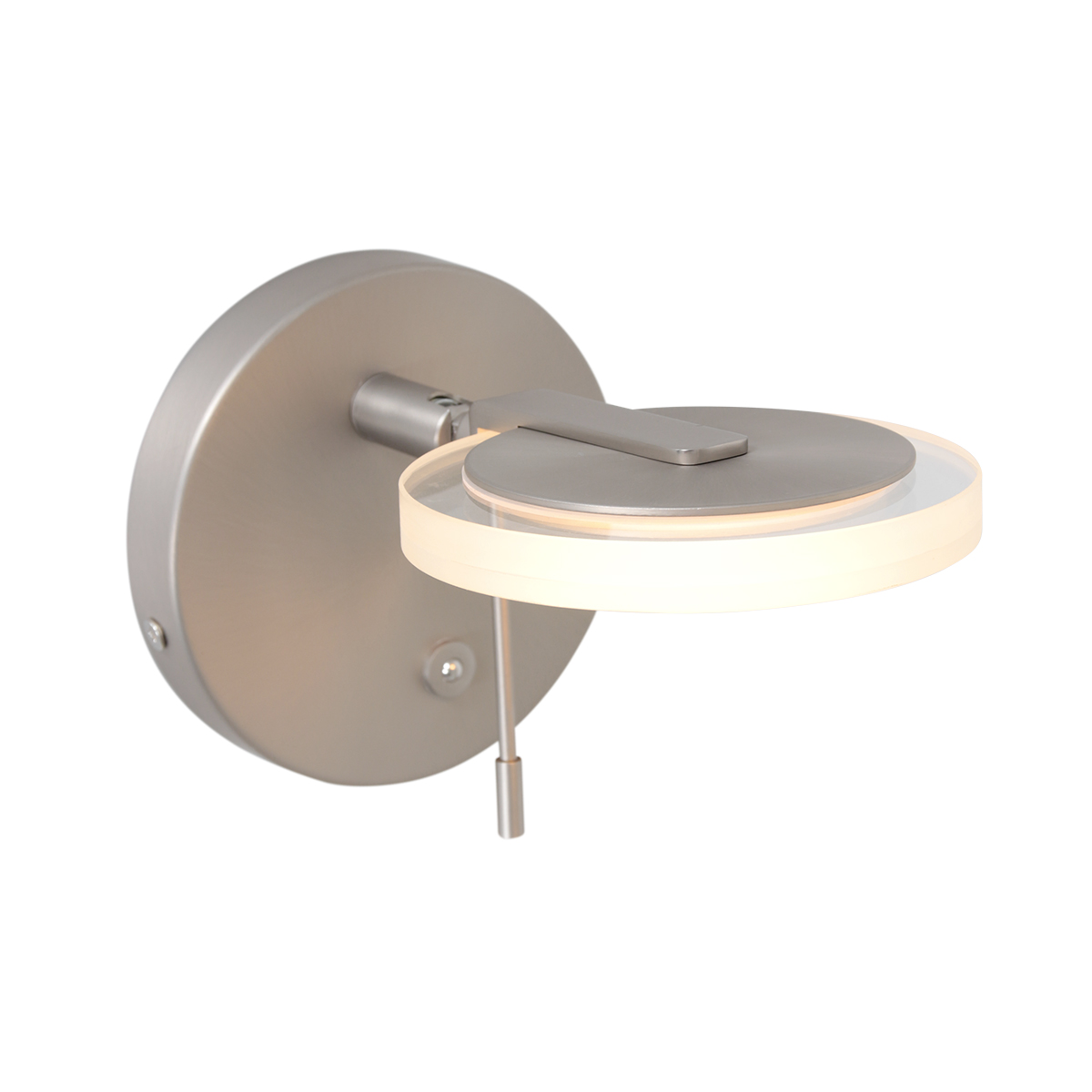 Steinhauer Wandlamp Turound | 1-lichts | draai- en kantelbaar | staal&glas