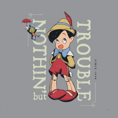 Komar Leinwandbild "Keilrahmenbild - Hey Pinocchio - Größe 40 x 40 cm", Disney, (1 St., 40 x 40 cm (Breite x Höhe)