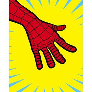 Komar Wandbild "Marvel PowerUp Spider-Man Hand", (1 St.), Deutsches Premium-Poster Fotopapier mit seidenmatter Oberfläche und hoher Lichtbeständigkeit. Für fotorealistische Druc