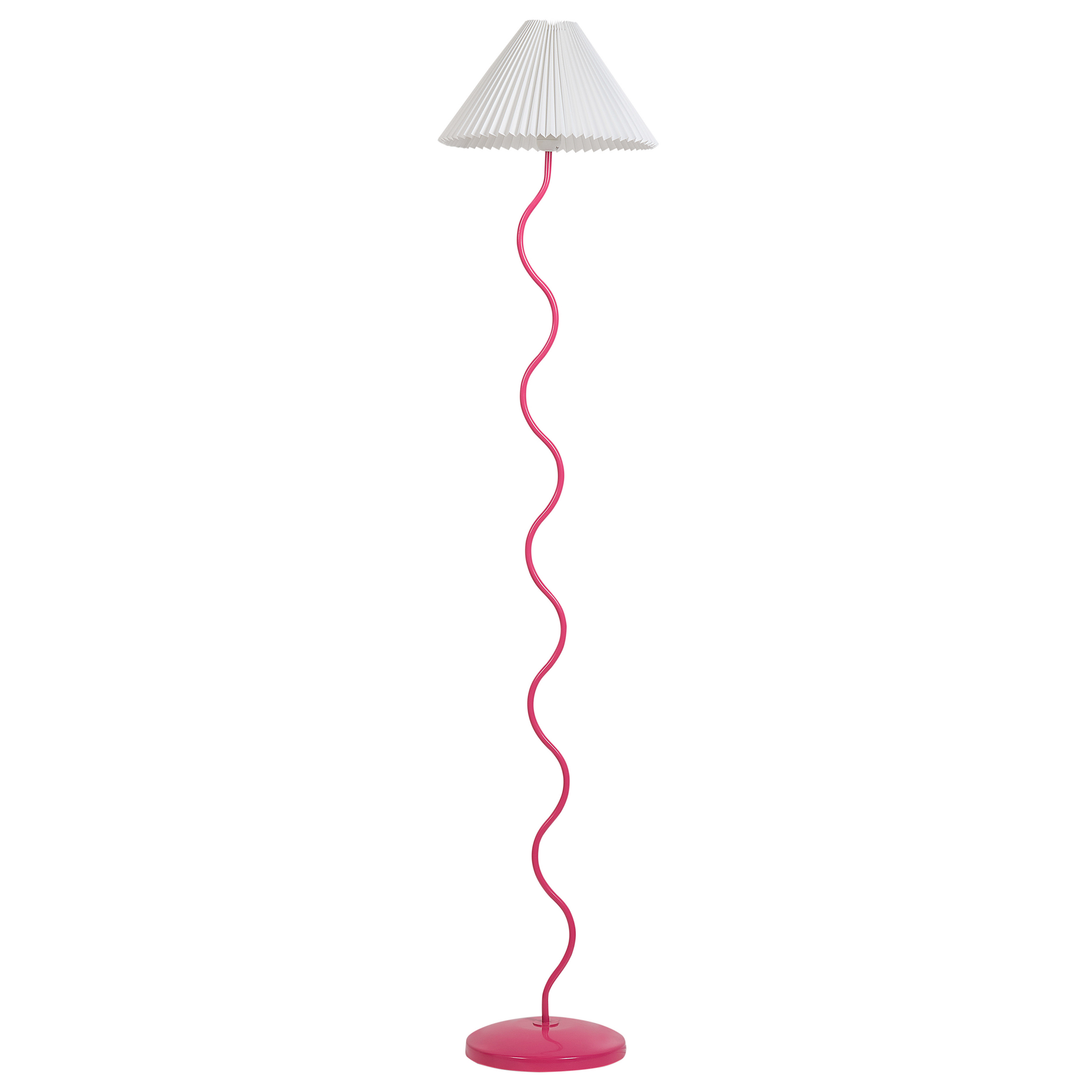 BELIANI Staande lamp metaal roze/wit JIKAWO