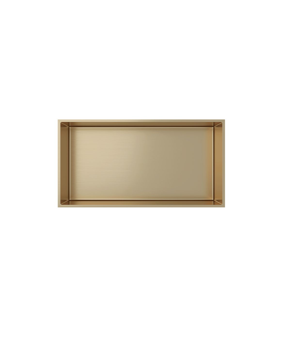 Aloni - Wandnische Edelstahl gold gebürstet rostfrei 300x600x100mm - Gold