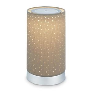 Akku LED-Tischleuchte taupe ¦ silber ¦ Maße (cm): H: 24,5  Ø: [12.5]  - Möbel Kraft