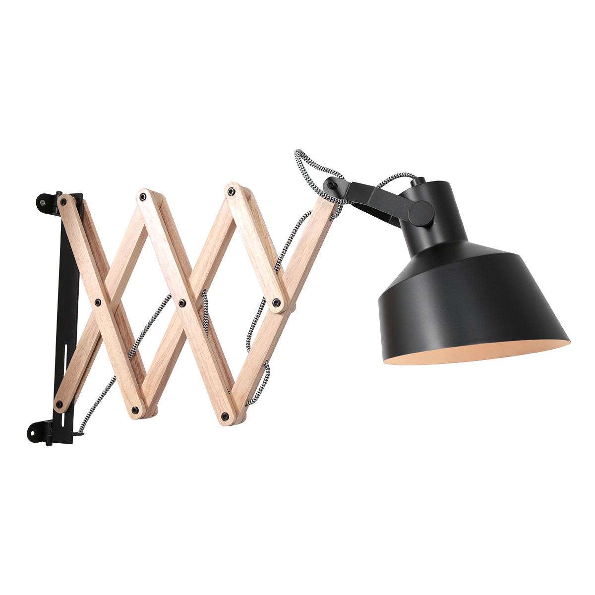 Anne Light&home Wandlamp Porter | 1-lichts | draai-&kantelbaar | 40x23x18 cm | taupe