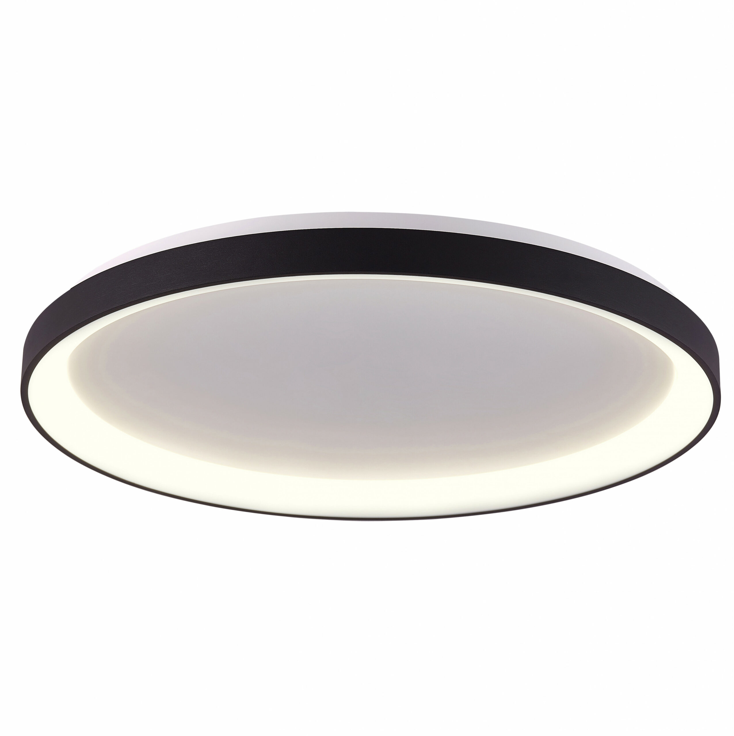 Steinhauer Plafonnière Ringlede | 1 lichts | Ø 6 cm | wit&zwart | led | trendy