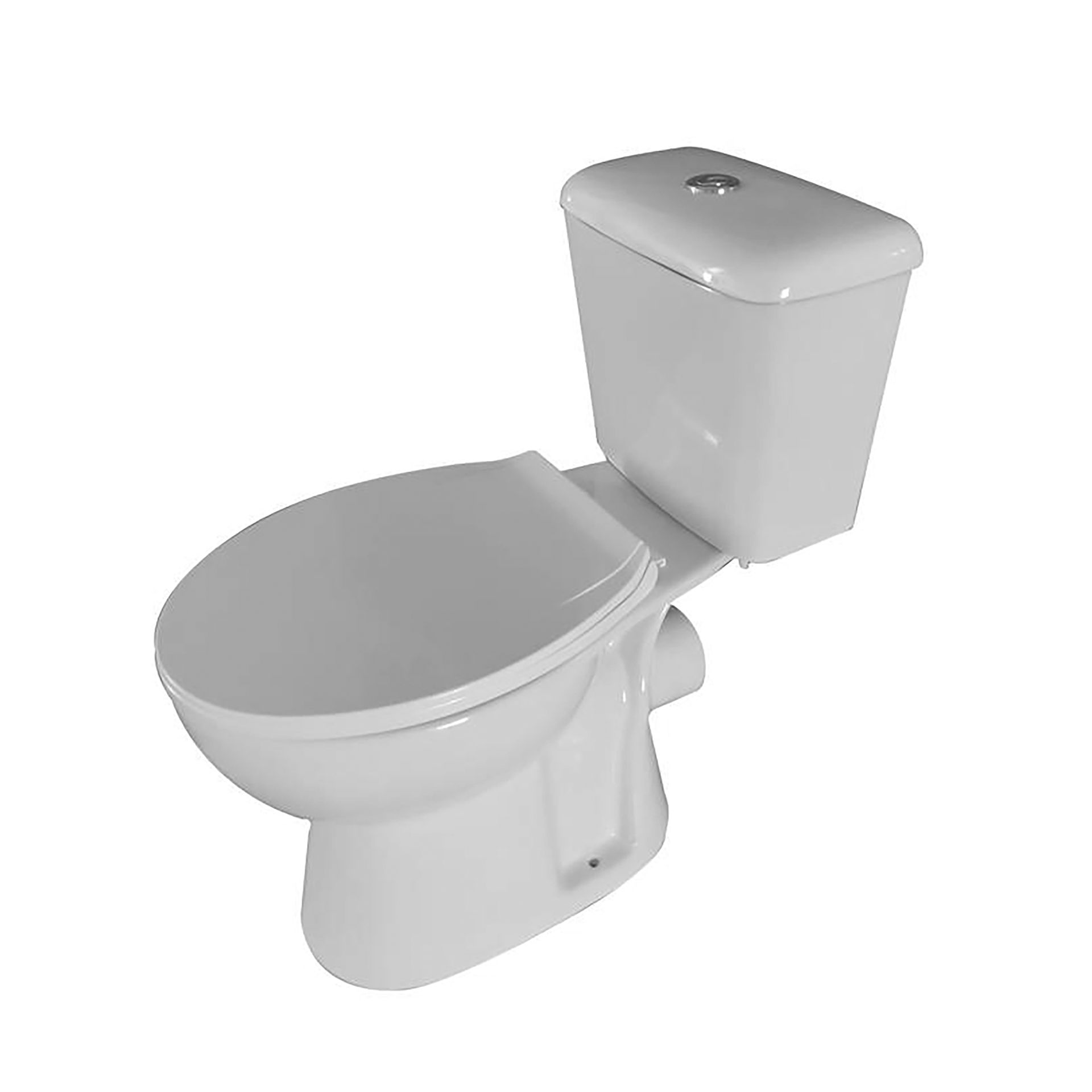 SaniGoods Balco duoblok staand toilet P-trap wit