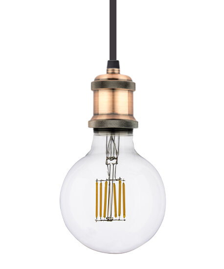 Groenovatie Vintage Hanglamp Fitting E27, Brons