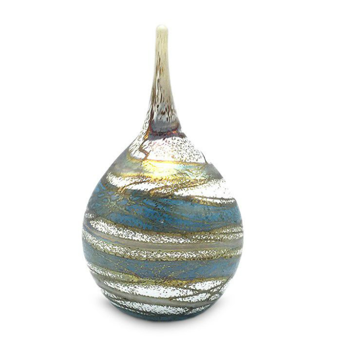 Eeuwige Roos Druppel urn druppel Nova in azuurblauw en wit- en goudtinten (60ml)