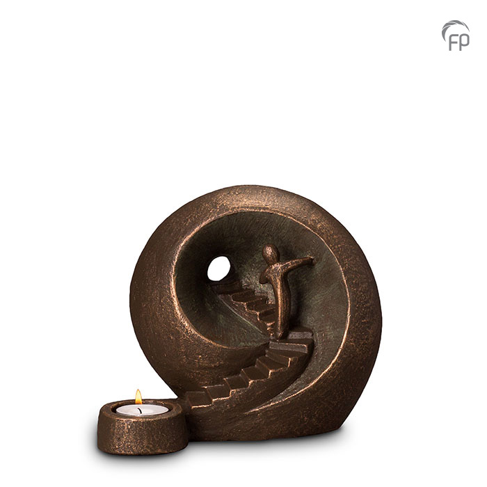 Geert Kunen design urnen Keramiek urn Naar Het Licht + waxine (1000ml)