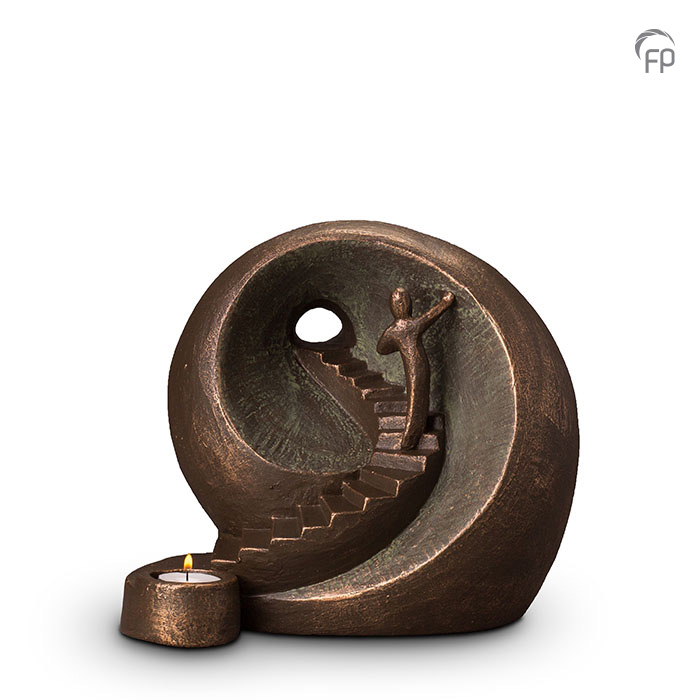 Geert Kunen design urnen Keramiek urn Naar Het Licht + waxine (3500ml)