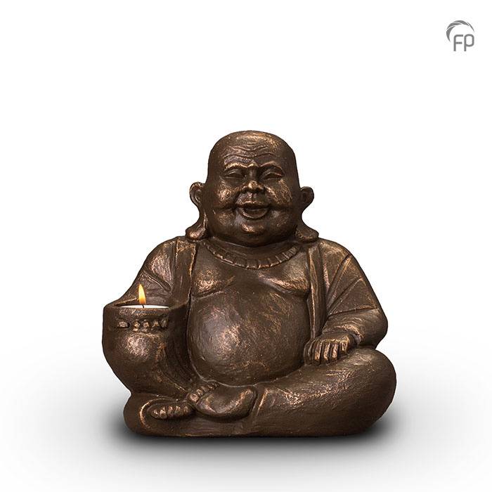 Geert Kunen design urnen Keramiek urn Boeddha + waxine (1500ml)