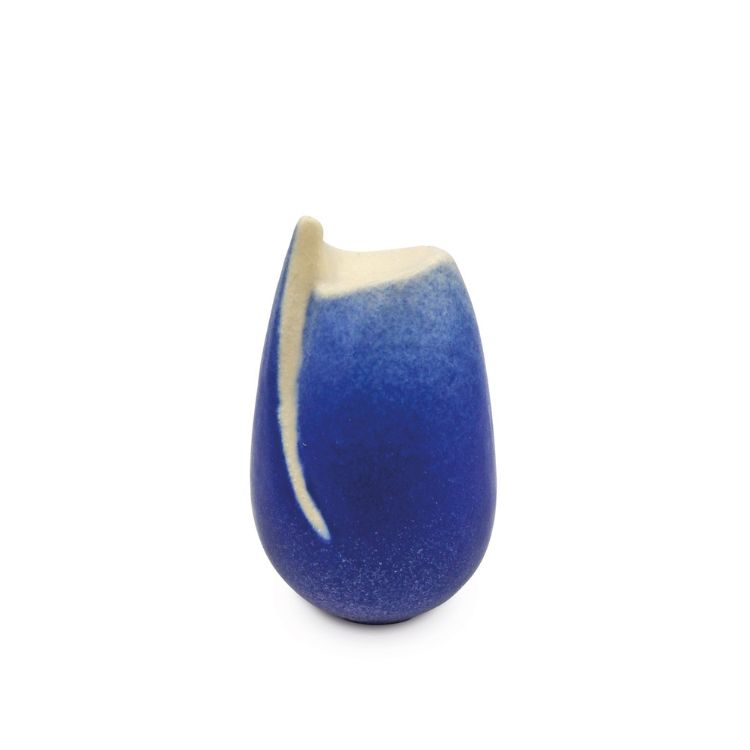 Cekabe urnen Tulp mini urn in Koningsblauw keramiek 10cm