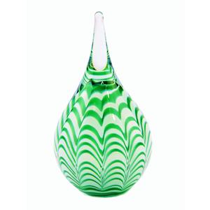 Eeuwige Roos Ripple mini urn 15cm: Green-White (40ml)