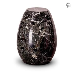 Funeral Products Urn van marmer kleur zwart-wit (3600ml)
