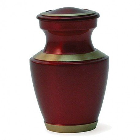 Terrybear Mini urn Trinity Crimson Red met goudkleur (70ml)